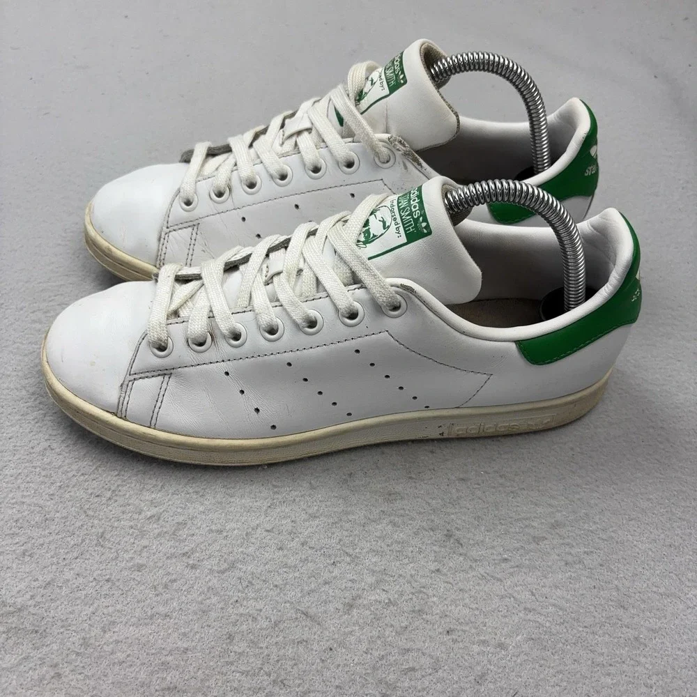 Adidas Stan Smith Shoes Womens Size 8 White Green Tennis Sneakers B24105